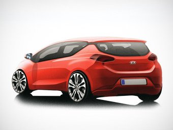 Трехдверный Kia cee'd — эскиз